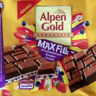 Alpen Gold Maxfill Chocolate with Cornflakes and Raspberry — photo 2