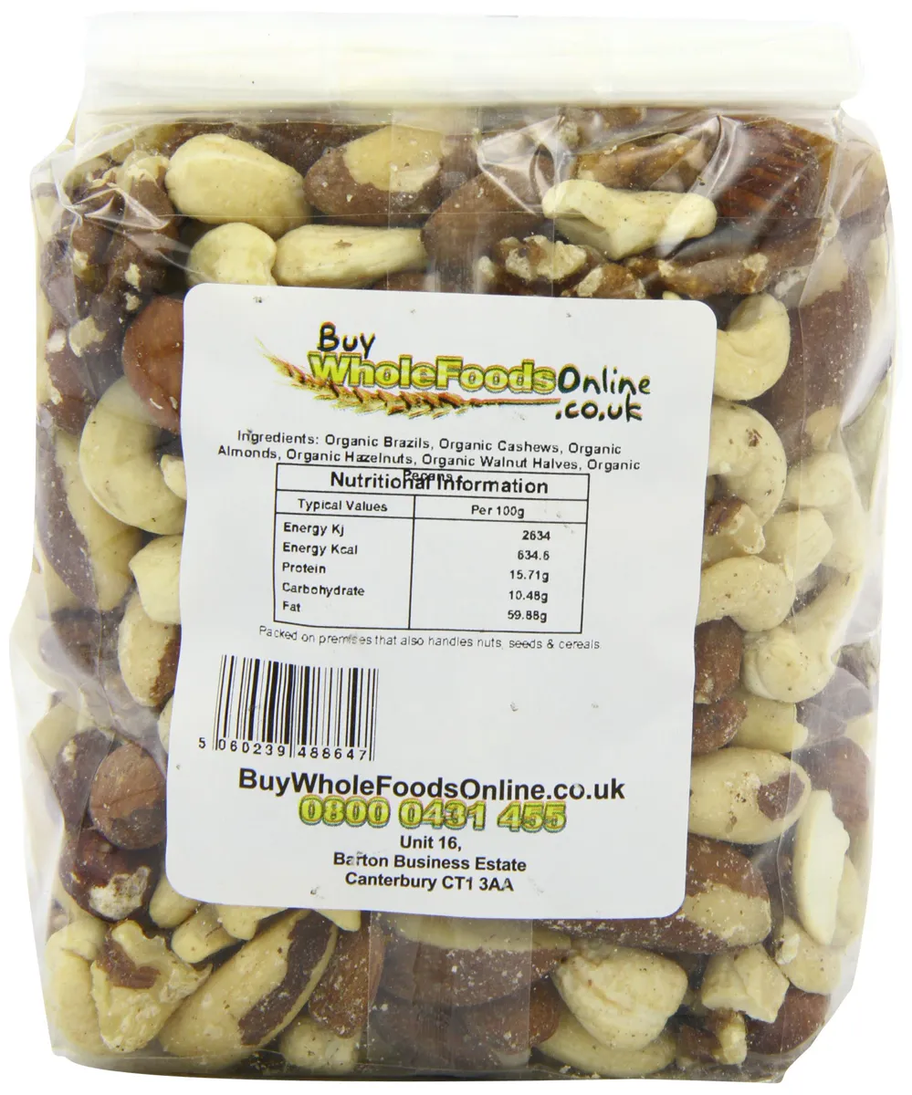 Buy Whole Foods Online Ltd. Органічний делюкс мікс горіхів 500 г