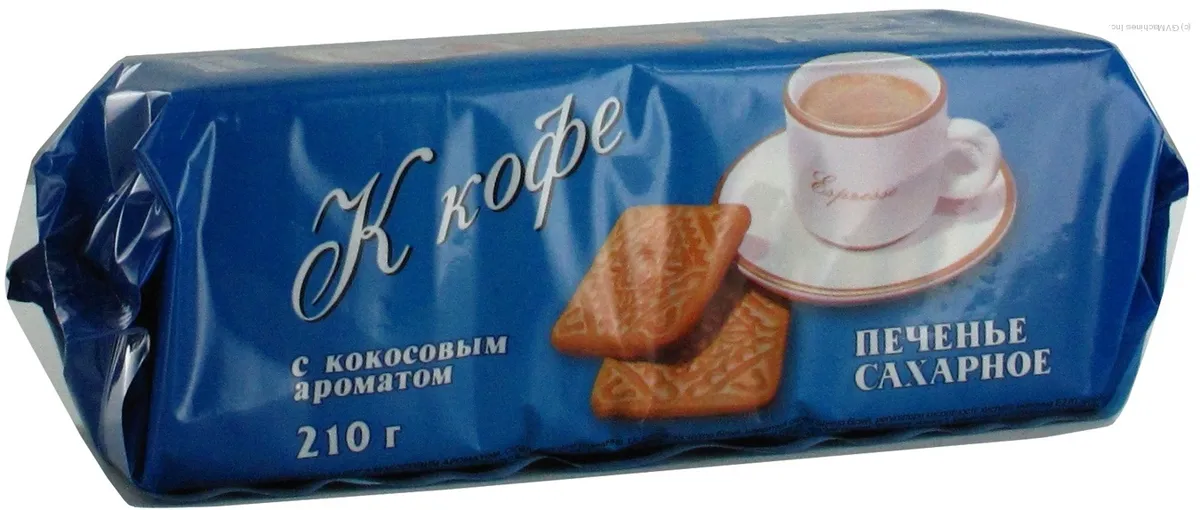 Roshen Cookies for Coffee with Coconut Flavor 210g