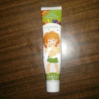 Antoshka Children's Hygienic Cream with String and Chamomile Extract 44g Tube — photo 5