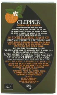 Clipper Organic White Tea with Orange 26 Bags (6 packs, Total 150 Bagged) — photo 5