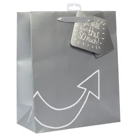 ASDA You Will Love It Large Gift Silver Bag with Napkin