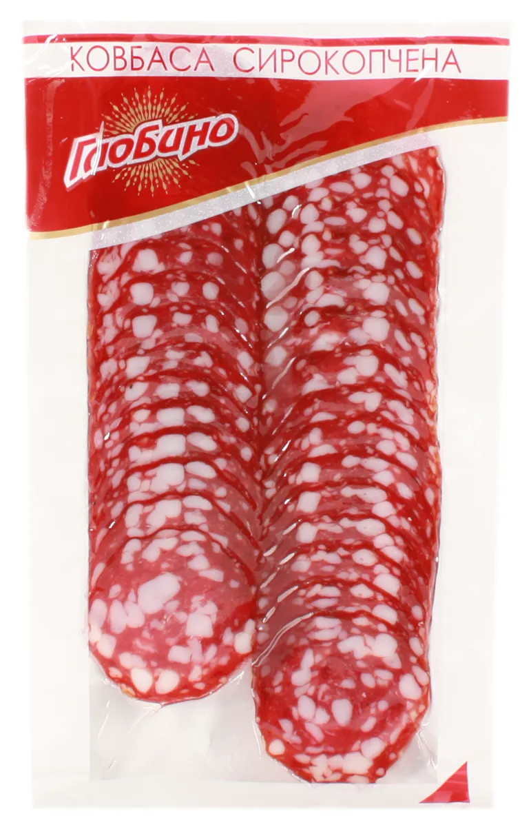 Globino Moscow Dry-Cured Sausage Premium Vacuum Packed Sliced 80g