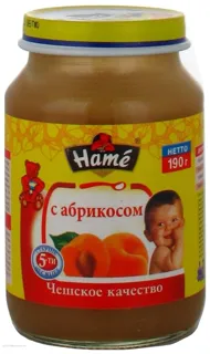 HAMÉ S.r.o. Apricot Fruit Puree for Children from 5 Months Glass Jar 190g — photo 6