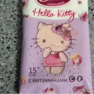 Smile Hello Kitty Wet Wipes 15 pcs — photo 8