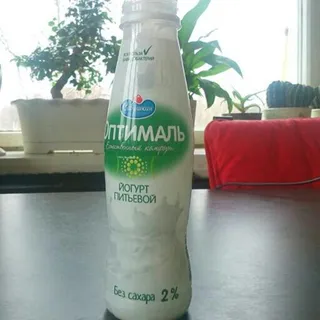 Optimal Drinking Yogurt Sugar-Free 2%, 415 ml — photo 2