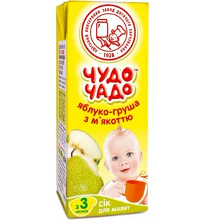 Chudo-chado Apple Pear Juice with Pulp from 3 Months Tetra Pak 200ml — photo 5