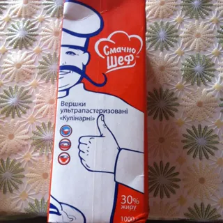 Smachno Shef Culinary Cream 30% Tetra Pak 1L — photo 4