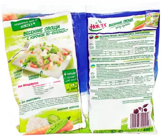 Hortex Frozen Spring Vegetable Mix 400g — photo 2