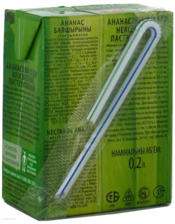Sadochok Pineapple Nectar Unclarified Pasteurized 200ml — photo 4