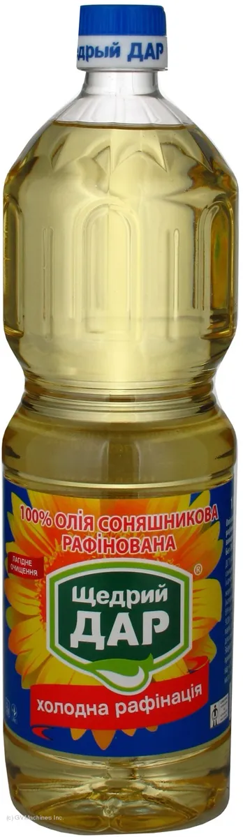 Shchedryi Dar Sunflower Oil Deodorized Cold Refined 1000ml