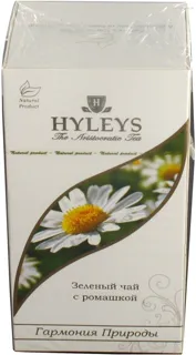 Hyleys Green Tea Blend of Ceylon and Chinese Bai Hao Tea with Chamomile, 25x1.5g Bags Sri Lanka — photo 5