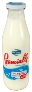 Premialle Selected Pasteurized Milk 2.7% 750g Glass Bottle — photo 2