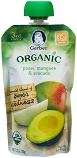 Gerber Organic Third Foods Fruit - Pear Mango and Avocado - 4.23 oz - 6 mo — photo 2