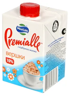 MilkLife Premialle sterilized cream pure pack 10% 200g — photo 4