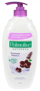 Гель-крем для душу Palmolive Натурель Чорна орхідея та зволожуюче молочко 750 мл — фото 3