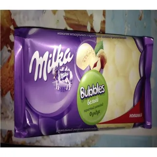 Milka Bubbles White Chocolate with Nuts 83g — photo 3