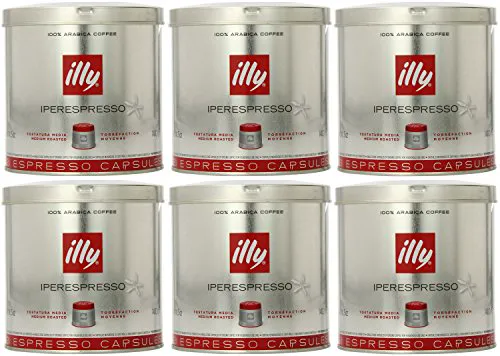 Illy iperEspresso Capsules Medium Roast Coffee, 21-Count Capsules - 6 pcs