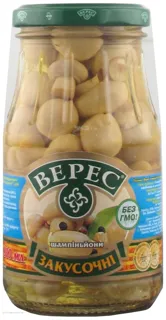 Veres Snack Marinated Champignon Mushrooms Glass Jar 260g — photo 3