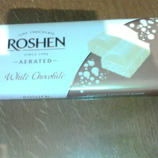 Roshen Classic White Porous Chocolate 100g in Bars — photo 3