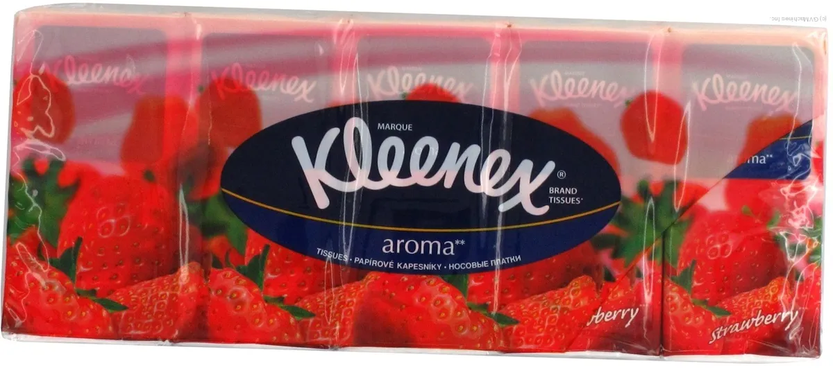 Серветки Kleenex Aroma полуниця зі сметаною 10 шт Польща
