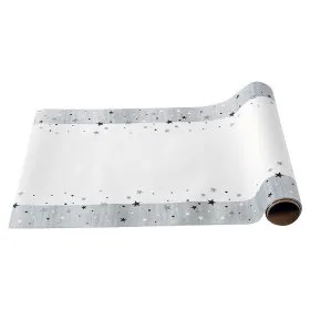 ASDA White and Silver Table Runner