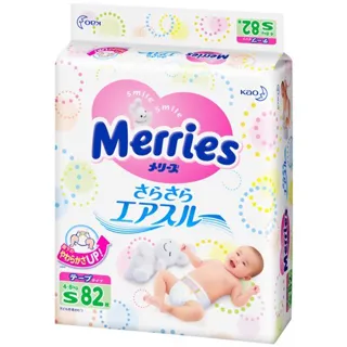 Merries diapers for children size S 4-8kg 82 pcs — photo 5