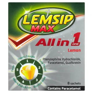 Lemsip Max All in One Lemon Sachets 8'S — photo 2