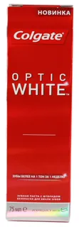 Colgate Optic White Sparkling Mint Toothpaste 75ml — photo 5