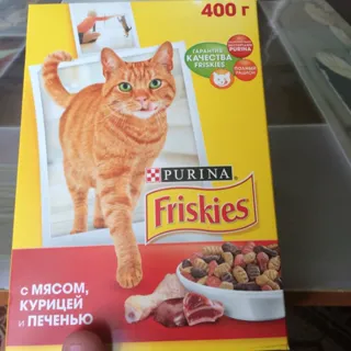 Dry Adult Cat Food Meat Liver Chicken 400g Carton — photo 6