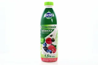 Lactel Lactonia forest berry starter culture 1.5% plastic bottle 870g — photo 2