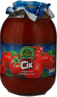 Dary Laniv natural first grade sterilized tomato juice 3000ml glass jar — photo 4