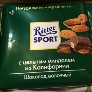 Ritter Sport Milk Chocolate with Whole Almonds 100g — photo 3