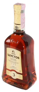 Shustoff Cognac 3 Stars 40% Glass Bottle 0.5L — photo 2