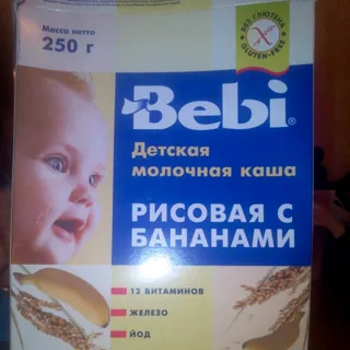 Каша дитяча Bebi Банан рисова молочна суха швидкорозчинна — фото 5