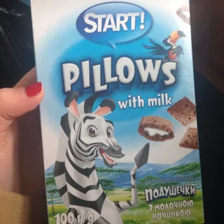 Start Breakfast Dry Pillows with Milk Filling 100g — photo 3