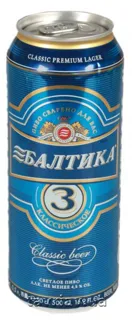 Baltika Classic No. 3 Light Pasteurized Beer Can 4.8% 500ml — photo 10