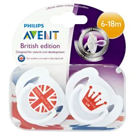 Соска силіконова British collection 6-18 місяців, 2 шт.