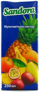 Sandora Multivitamin Nectar Tetra Pak 250ml — photo 2