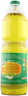 Shchedryi Dar Unrefined First Press Sunflower Oil 1L Plastic Bottle — photo 3