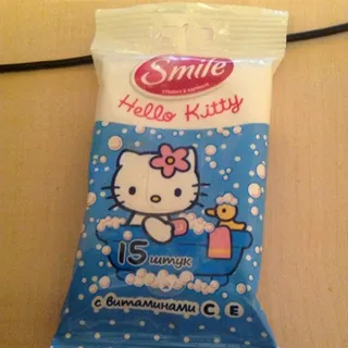 Smile Hello Kitty Wet Wipes 15 pcs — photo 3