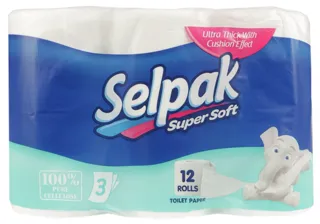 3-Ply White Toilet Paper 12 pcs — photo 6