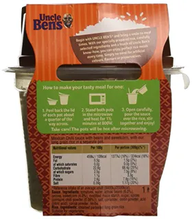 Uncle Bens Rice Mexican Chili Microwave Ready Meal — photo 5