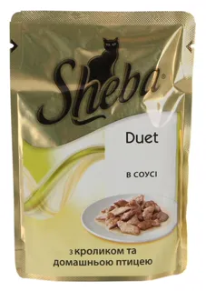 Sheba Duet Cat Food with Rabbit and Poultry in Sauce Pouch 85g — photo 4