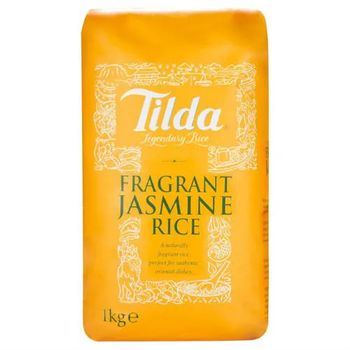 Tilda Fragrant Jasmine Rice 1kg Pack of 6