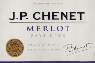 JP Chenet Merlot Red Wine Pays d'Oc Semi-Dry 13% 750ml — photo 3