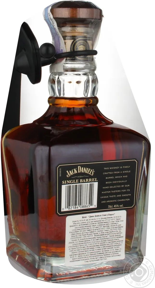 Віскі Dzhek Dэnyэls Single Barrel 45% 700 мл скляна пляшка