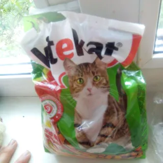 Kitekat dry cat food Meat feast 400g — photo 8