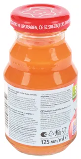 Frutek carrot and apple nectar with pulp, children's pasteurized, vitamin C enriched, gluten-free, from 5 months, 125ml glass bottle — photo 5