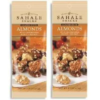 Sahale Snacks Мигдаль з журавлиною, медом та морською сіллю, глазурований, 1,5 унції
